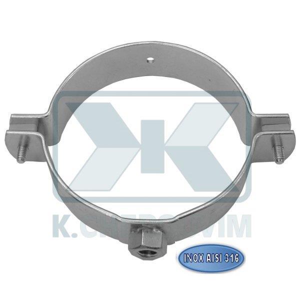 SUPPORT INOX HEAVY DUTY LUX ? 100 AISI 316 WITHOUT HEX HEAD LAG SCREW Μ8-Μ10