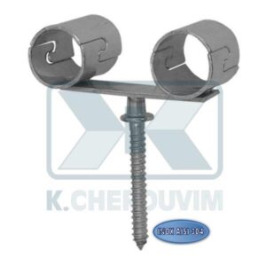 SUPPORT INOX DOUBLE ? 18 AISI 304 WITH VALVE