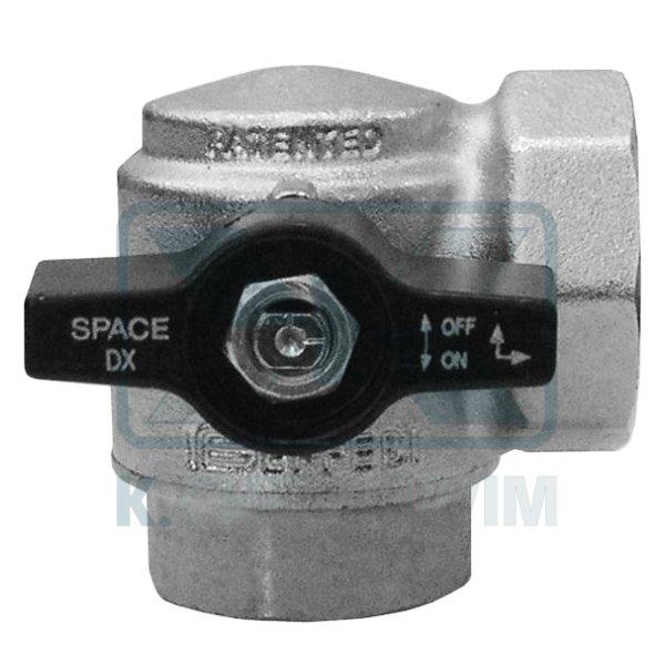 ΔΙΑΚΟΠΤΗΣ SPACE 1" ΘΗΛ. ΘΗΛ. ΜΑΥΡΟΣ ΓΩΝΙΑΚΟΣ ΣΦΑΙΡΙΚΟΣ ΧΡΩΜΕ