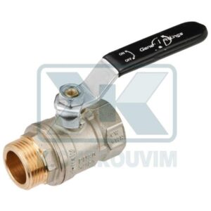 BALL VALVE N.728 -3/4"M.F WITH STEEL LEVER NICKEL PLATED