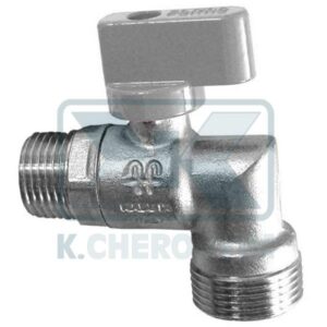 ΔΙΑΚΟΠΤΗΣ ΓΩΝΙΑΚΟΣ ΣΦΑΙΡΙΚΟΣ ΝΙΚΕΛ ΡΝ16 ΜΕ ΓΚΡΙ ΛΑΒΗ DN10 M4X10