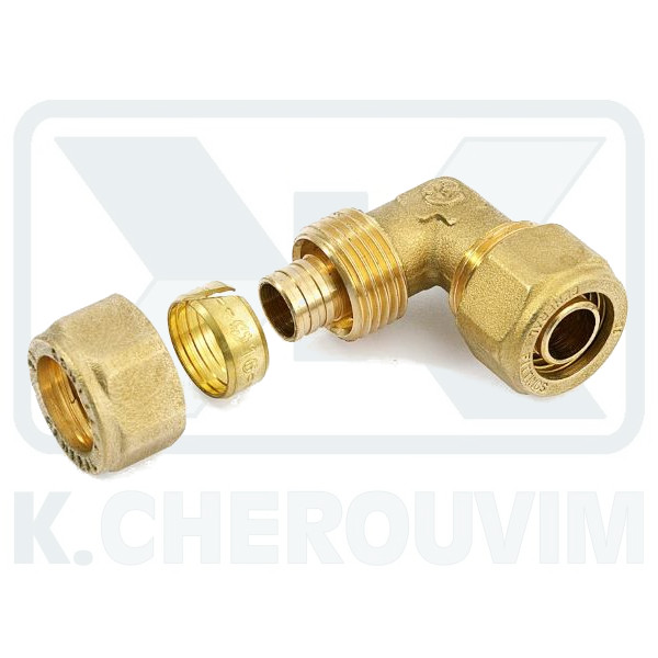 ΓΩΝΙΑ ΣΥΝΔΕΣΗΣ Φ18 Χ Φ18 Χ 2,5 mm ΠΛΑΣΤΙΚΗΣ ΣΩΛΗΝΑΣ ΟΡΕΙΧΑΛΚΙΝΗ