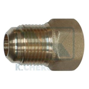 SAE 45° FLARE REDUCED EXTENSION 1/4"M. x 1/2"F. YELLOW