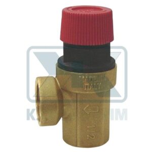 ΒΑΛΒΙΔΑ ΑΣΦΑΛΕΙΑΣ ΘΗΛ. - ΘΗΛ. 1" +6 bar +110°C ΟΡΕΙΧΑΛΚΙΝΗ