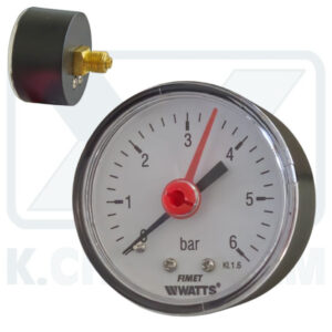 ΜΑΝΟΜΕΤΡΟ ΟΡΙΖΟΝΤΙΟ Φ50/6 bar 1/4" (ΠΙΣΩ ΣΠΕΙΡΩΜΑ) ΓΙΑ ΜΕΙΩΤΗ ΠΙΕΣΗΣ