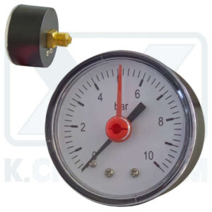 ΜΑΝΟΜΕΤΡΟ ΟΡΙΖΟΝΤΙΟ Φ50/10 bar 1/4" (ΠΙΣΩ ΣΠΕΙΡΩΜΑ)