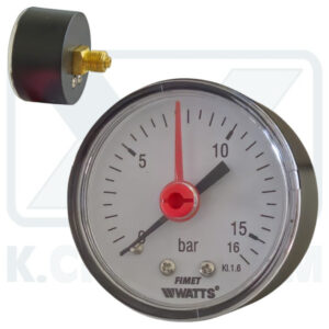 ΜΑΝΟΜΕΤΡΟ ΟΡΙΖΟΝΤΙΟ Φ50/16 bar 1/4" (ΠΙΣΩ ΣΠΕΙΡΩΜΑ)