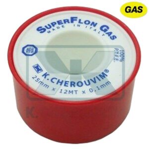 ΤΑΙΝΙΑ ΤΕΦΛΟΝ ΠΑΧΟΥΣ 0,1mm 04 gr/cm³ ΓΚΑΖΙΟΥ ΜΙΚΡΗ ΚΟΚΚΙΝΗ