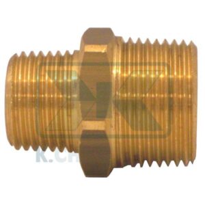 GAS UNI ISO 7-1 REDUCED BRASS NIPPLE 1/4" X 1/2"
