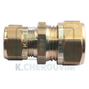 REDUCED STRAIGHT COMPRESSION BRASS FITTING 15 Χ 22 FOR COPPER TUBE