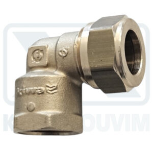 FEMALE ELBOW COMPRESSION BRASS FITTING FOR COPPER TUBE