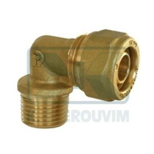 ΓΩΝΙΑ ΑΡΣ. 3/4" Χ Φ18 Χ 2,0 mm ΠΛΑΣΤΙΚΗΣ ΣΩΛΗΝΑΣ ΟΡΕΙΧΑΛΚΙΝΗ