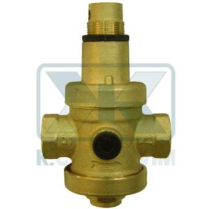 REDUCER PRESSURE BRASS 1"1/2 FEMALE FEMALE WITH SEAT INOX PN 25 AND INPUT FOR MANOMETER 1/4"