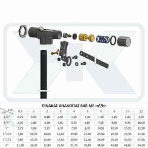 ΦΛΟΤΕΡ "TANK" 3/4" ΝΙΚΕΛ ΟΛΙΚΗΣ ΠΑΡΟΧΗΣ 12 bar ΔΕΞΑΜΕΝΩΝ ΜΕ ΕΔΡΑ, ΒΕΡΓΑ ΚΑΙ ΕΛΑΤΗΡΙΟ ΙΝΟΧ