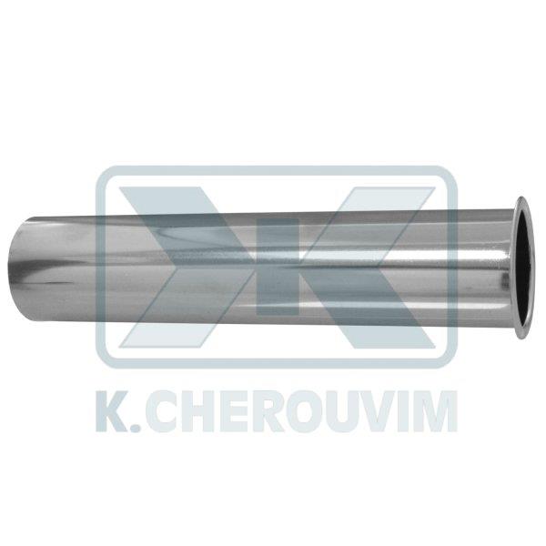 TUBE WITH FOLD FOR SIPHON ?40 x L 250 mm CHROME-PLATED BRASS
