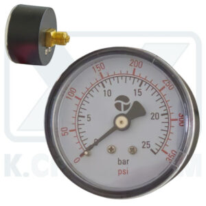 ΜΑΝΟΜΕΤΡΟ ΟΡΙΖΟΝΤΙΟ Φ50/25 bar 1/4" (ΠΙΣΩ ΣΠΕΙΡΩΜΑ)
