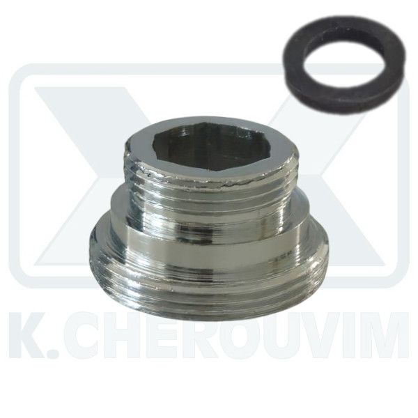 ΜΑΣΤΟΣ Μ16Χ1 Χ Μ22Χ1 ΑΡΣ. ΑΡΣ. ΧΡΩΜΕ L12,5 ΜΕ O-RING