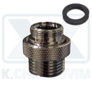 ΜΑΣΤΟΣ Μ18Χ1Α. Χ 1/2"Α. ΧΡΩΜΕ ΜΕ ΛΑΣΤΙΧΟ ΓΙΑ ΡΟΥΞΟΥΝΙ ΑΝΑΜΕΙΚΤΙΚΩΝ ΜΠΑΤΑΡΙΩΝ - ΣΠΙΡΑΛ