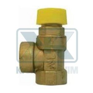 VALVE SAFETY SOLAR +8 bar +160°C FEMALE - FEMALE 1/2" X 3/4" BRASS