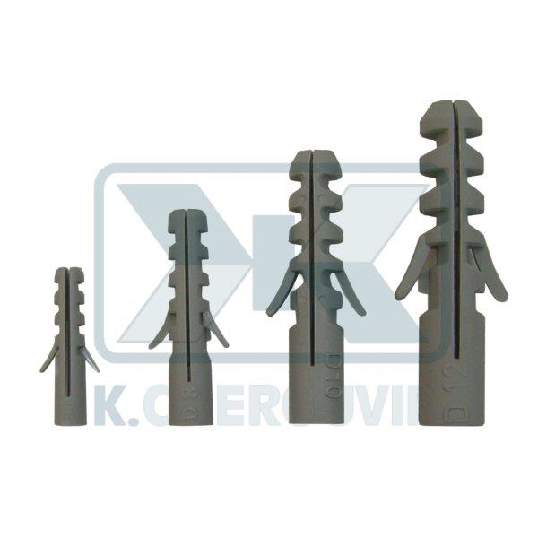 ΒΥΣΜΑ ΓΚΡΙ NYLON Φ5 Χ L 25 (ΚΟΥΤΙ 100 ΤΕΜ.) ΓΙΑ ΒΙΔΑ Φ2,5 - Φ4,0