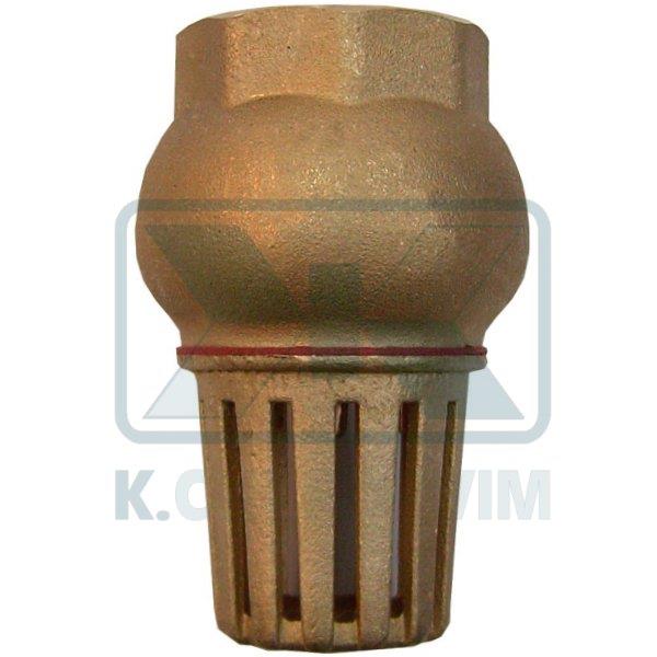 POT SUCTION 2"1/2 FEMALE BRASS (VALVE BOTTOM) 6 bar, TEMPERATURE 0 - 90 ˚C