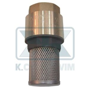 VALVE NON-RETURN WITH INTEGRATED FILTER INOX 2"1/2 FEMALE BRASS 6 bar, TEMPERATURE 0 - 100 ˚C