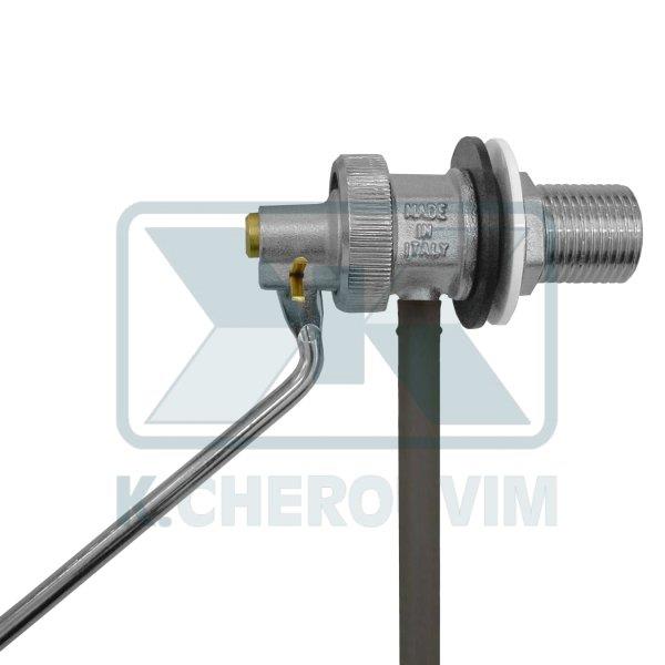 ΦΛΟΤΕΡ COMO 1/2" ΜΑΚΡΥ (ΒΕΡΓΑ 26 cm) ΝΙΚΕΛ ΜΕ ΕΔΡΑ ΙΝΟΧ