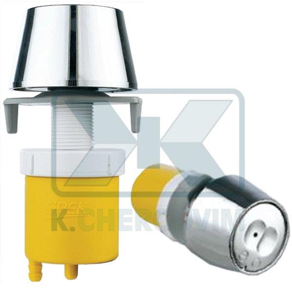 BUTTON DOUBLE Ν. 2/2 HEAVY DUTY CROM. - YELLOW AIR FOR SMALL AND BIG HOLE (? 16-? 39)