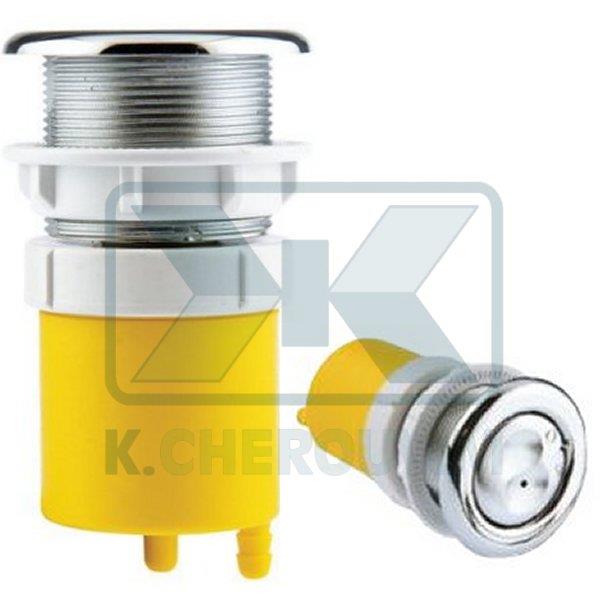 BUTTON DOUBLE Ν. 2/7Ε HEAVY DUTY LEVEL CROM. - YELLOW AIR FOR BIG HOLE ? 39