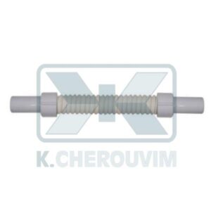 EXTENSION SIPHON SPIRAL HEAVY DUTY MALE MALE ∅ 40 X ∅ 40 WHITE PLASTIC