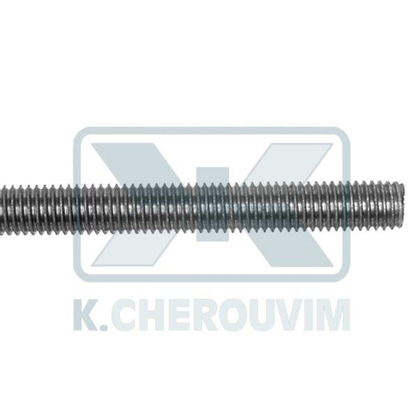 STAINLESS STEEL THREADED ROD 1 METERS Μ8 GALVANIZED DIN 975 4.8