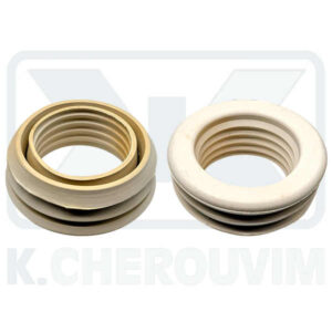 RUBBER WHITE ? 76 X ? 50 CRIMPED TOILET & SIPHON