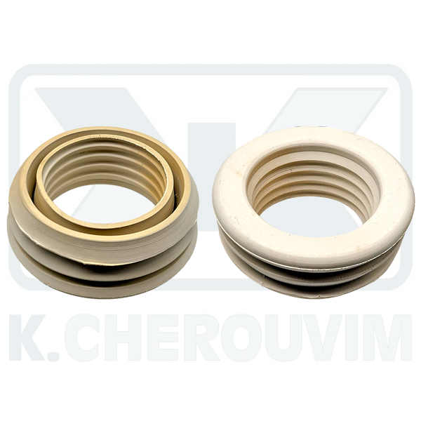 ΛΑΣΤΙΧΟ ΛΕΥΚΟ Φ76 Χ Φ50 ΚΑΤΣΑΡΟ ΛΕΚΑΝΗΣ & ΣΙΦΟΝΙΩΝ