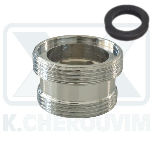 ΜΑΣΤΟΣ ΜΕΣΑΙΟΣ L15 - Μ22Χ1 Χ Μ24Χ1 ΑΡΣ. ΑΡΣ. ΧΡΩΜΕ ΜΕ ΛΑΣΤΙΧΟ