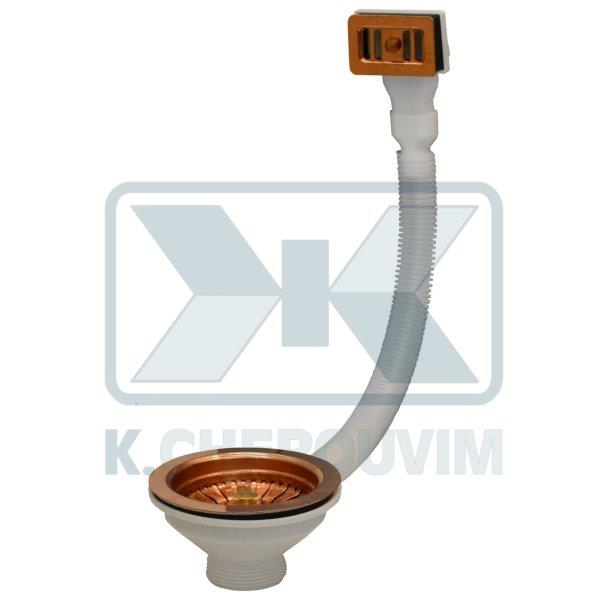 ΒΑΛΒΙΔΑ ΝΕΡΟΧΥΤΗ ΜΕ ΠΑΡΑΛ/ΓΡΑΜΜΗ ΥΠΕΡΧΕΙΛΙΣΗ RAME ΧΑΛΚΙΝΗ - ΠΛΑΣΤΙΚΗ 1"1/2 Χ Φ115 (3"1/2)