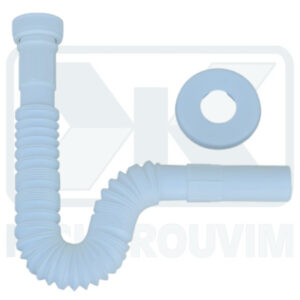 ΣΙΦΟΝΙA ΣΠΙΡΑΛ ΕCΟ ΑΡΣ. ΛΕΥΚA ΠΛΑΣΤΙΚA ΜΕ ΠΛΑΣΤΙΚΟ ΠΑΞΙΜΑΔΙ & ΡΟΖΕΤΑ