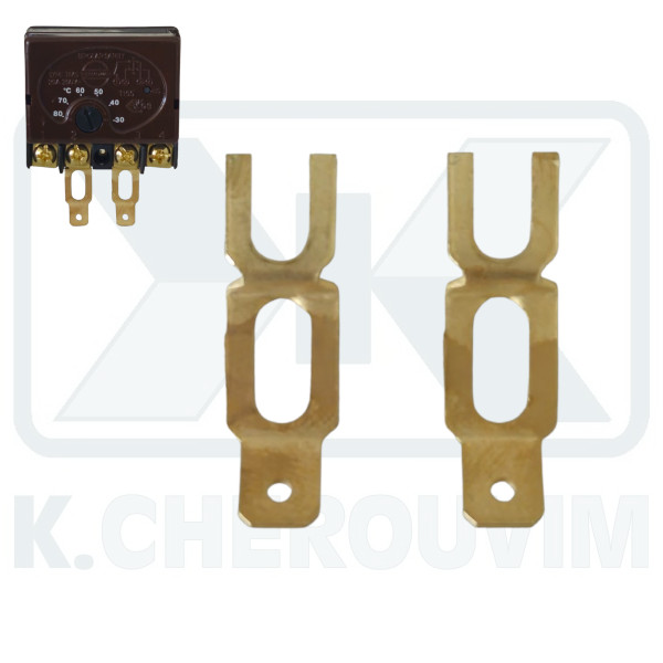 ΕΠΑΦΗ-ΛΑΜΑΚΙ ΣΥΝΔΕΣΗΣ ΘΕΡΜΟΣΤΑΤΗ ΘΕΡΜΟΣΙΦΩΝΟΥ ΜΕ ΑΝΤΙΣΤΑΣΗ ΟΡΕΙΧΑΛΚΙΝΗ ΙΣΙΑ