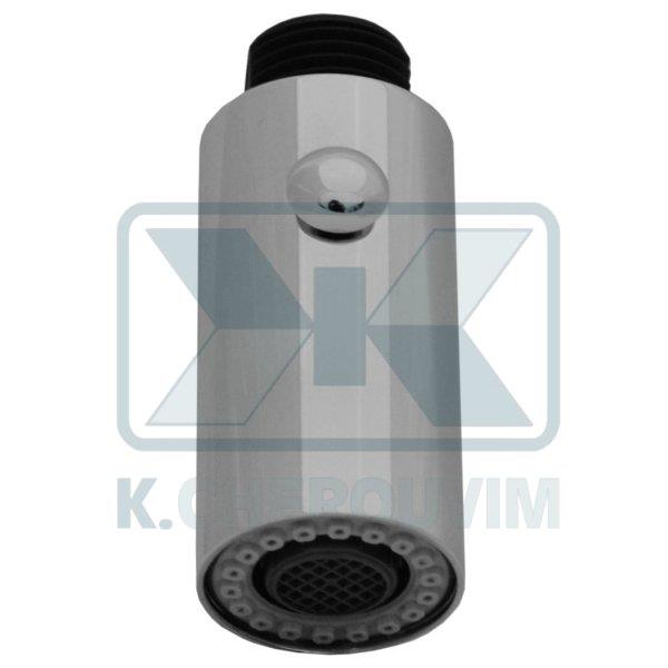 ΝΤΟΥΖΑΚΙ ΚΟΥΖΙΝΑΣ ΙΣΙΟ MICRO 5 ΜΕ 1 ΜΠΟΥΤΟΝ Φ28 Χ L56 ΧΡΩΜΕ ΜΕΤΑΛΛΙΚΟ ΔΙΠΛΗΣ ΡΟΗΣ 1/2" ΑΡΣ.