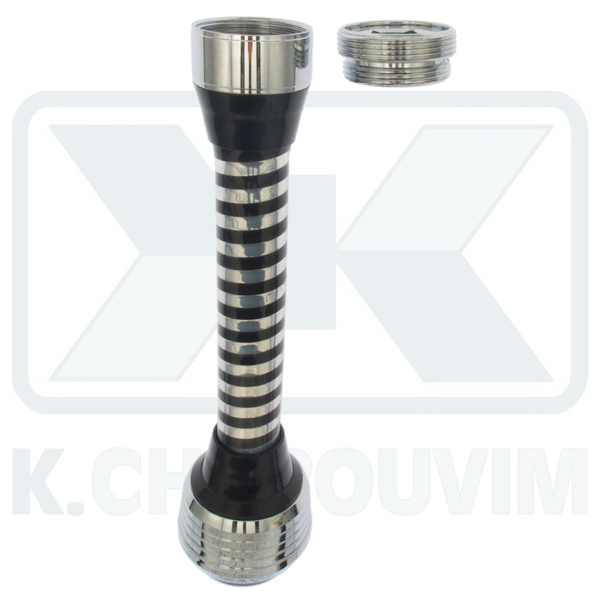 ΣΩΛΗΝΑΚΙ AIRFLEX ΜΕ ΝΤΟΥΖΑΚΙ ΔΙΠΛΗΣ ΡΟΗΣ 22Χ1 ΘΗΛ. - 24Χ1 ΑΡΣ. ΜΑΥΡΟ-ΧΡΩΜΕ