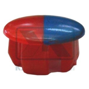 ΤΑΠΑ ΚΟΚΚΙΝΗ-ΜΠΛΕ ΠΛΑΣΤΙΚΗ ΓΙΑ ΛΑΒΗ ΑΝΑΜΕΙΚΤΙΚΩΝ ΜΠΑΤΑΡΙΩΝ