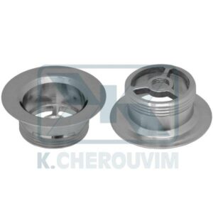 ΒΑΣΗ ΤΑΠΑΣ ΚΛΙΚ ΒΑΛΒΙΔΑΣ ΛΟΥΤΡΟΥ Φ70 Χ Η28 ΟΡΕΙΧΑΛΚΙΝΗΣ ΧΡΩΜΕ