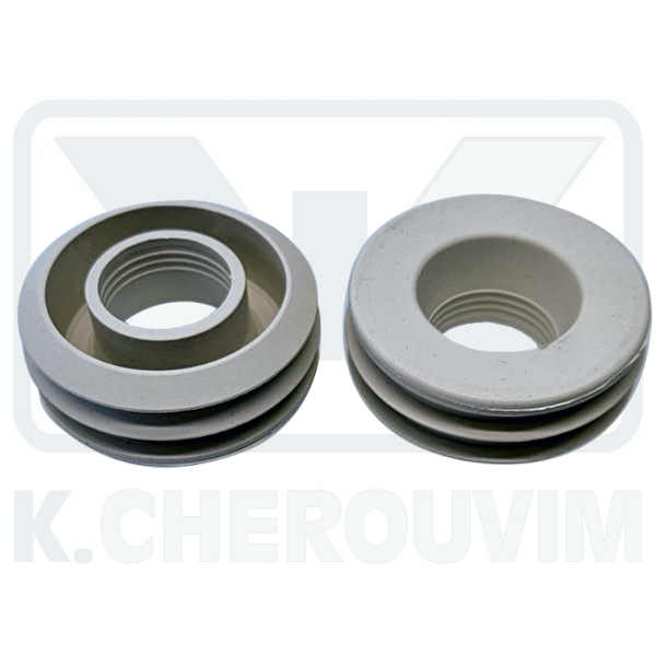 RUBBER WHITE ? 60 X ? 30-32 CRIMPED TOILET & FOR DAL 1"