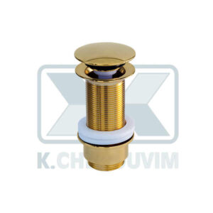 VALVE WASHBASIN CLICK GOLDEN Η.75 WITHOUT OVERFLOW WITH CYLINDRICAL NUT