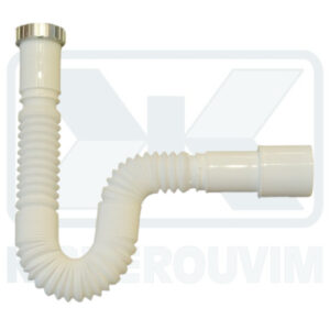 SIPHON SPIRAL Κ.FLΕX 1"1/2 X ∅ 40-50 MALE PLASTIC WITH METTALIC NUT