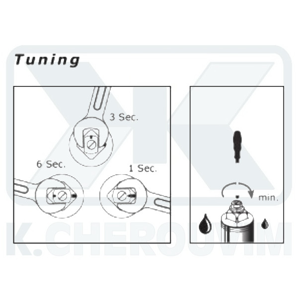 ΦΛΟΥΣΟΜΕΤΡΟ BENKISER ΕΞΩΤΕΡΙΚΟ 3/4" ΡΥΘΜΙΖ. ΧΡΟΝΟΥ & ΠΑΡΟΧΗΣ ΜΕ ΕΞΟΔΟ Μ34Χ1,5 & ΣΩΛΗΝΑΚΙ Φ25,5 ΧΡΩΜΕ - Image 3
