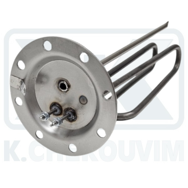 IMMERSION HEATER ALL INOX 4,0 ΚW WITH 8 HOLES ∅ 120 SHORT WATER HEATER AISI 304