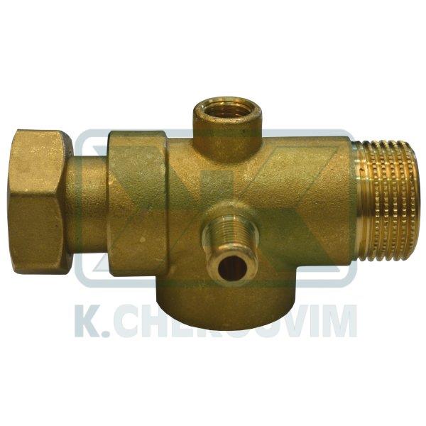 ΤΑΦ ΠΕΝΤΑΟΔΟ ΜΕ ΡΑΚΟΡ 1" Χ L 107 (90+17) ΟΡΕΙΧΑΛΚΙΝΟ (UΝΙ ΕΝ 12165)