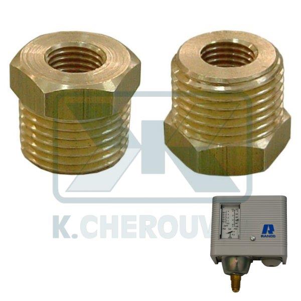 ΣΥΣΤΟΛΗ ΑΜΕΡΙΚΗΣ ΜΕΤΑΤΡΟΠΗΣ ΣΠΕΙΡΩΜΑΤΩΝ 7/16"UΝF ΘΗΛ. (1/4" CLIMA) Χ 1/2" ΑΡΣ. ΟΡΕΙΧΑΛΚΙΝΗ ΕΞΑΓΩΝΗ