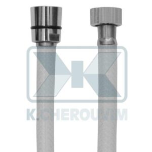 ΣΠΙΡΑΛ TEXIFLEX PVC ΔΙΚΤΥΩΜΕΝΟ ΛΕΥΚΟ 1/2" x 1/2" ΜΕ ΚΩΝΙΚΟ ΠΑΞΙΜΑΔΙ