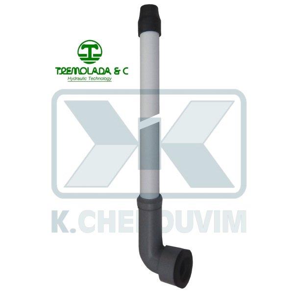 ΣΩΛΗΝΑ ΠΛΑΣΤΙΚΗ ΓΩΝΙΑΚΗ Φ32 Χ L 900 ΓΙΑ ΦΛΟΥΣΟΜΕΤΡΟ ΕΝΤΟΙΧΙΣΜΟΥ 3/4" & 1"